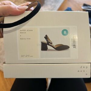 A New Day Black Block Heels